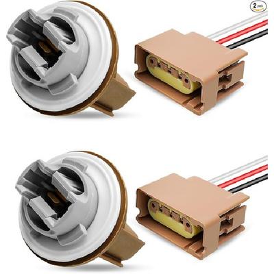 Rear Car Lamp Holder with Wire Harness, Light Signal Socket Pigtail Connecto