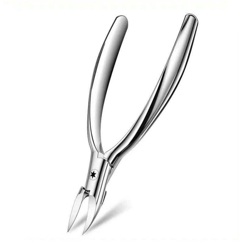 Stainless Steel Manicure Cuticle Clipper: Sharp Nail Groove Nipper & Dead Skin Trimmer