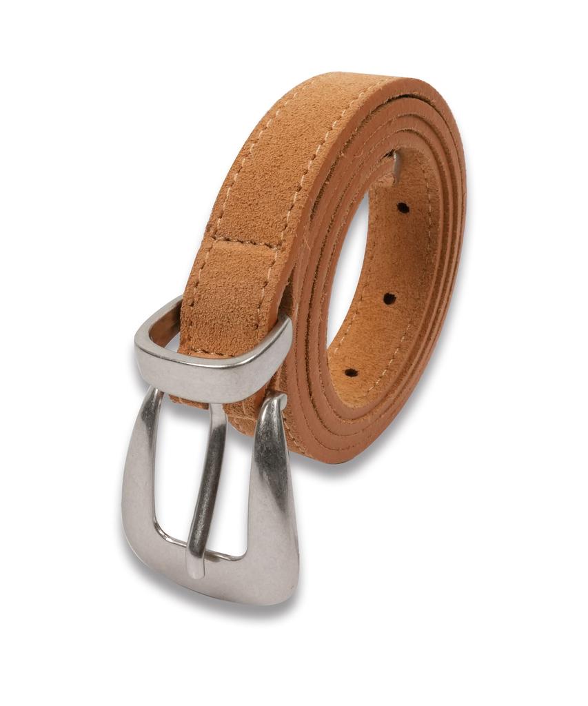 DOFFSEPT Suede Western Belt In Camel