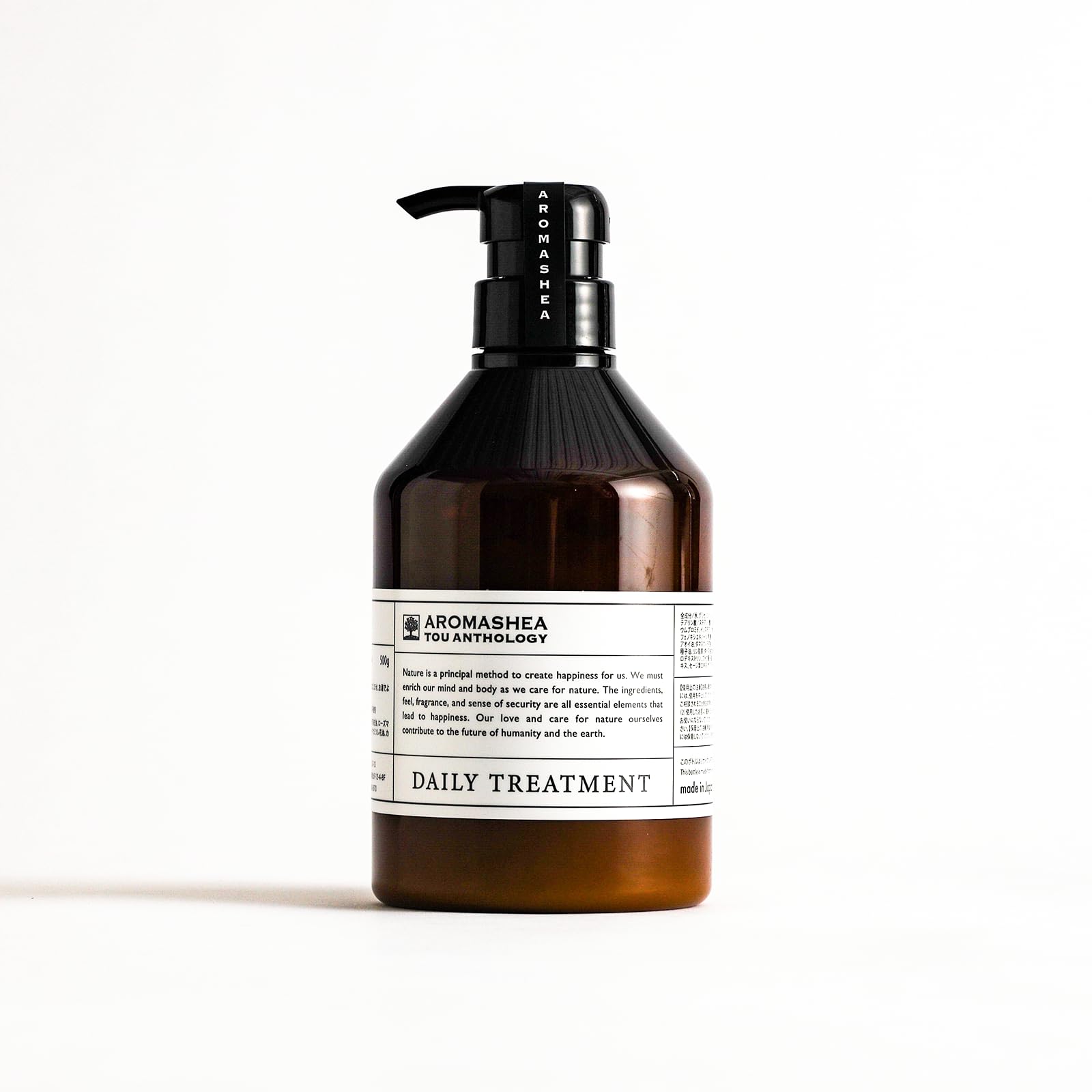 

Daily treatment, silicone-free, intensive damage treatment, plant-derived, smooth, shiny, moisturizing.