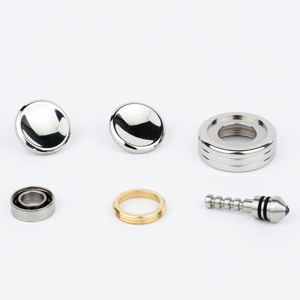 Metal 2-in-1 Gyroscope Rotator Stainless Steel Anti-Pressure Metal Rotating Top Anxiety Fidget Toy Adult & Children's Gift