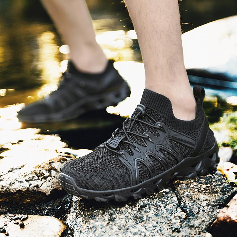 Spring and summer new foreign trade outdoor creek walking shoes breathable men's mountaineering hiking shoes large size sports ultra-light wading sh