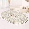 Oval Carpet Persian Ethnic Style Living Room Carpet Anti Dirt and Anti Slip Sofa Tea Table Carpet