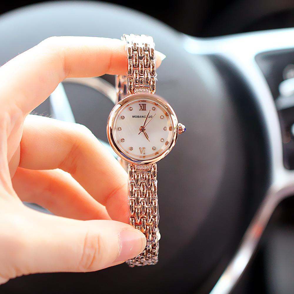 Fashion Women'S Hand Fritillary Face Diamond Bracelet Quartz Waterproof Temperament Watch Trendy Watch Women