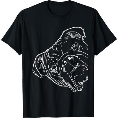Lustiges Hunde T-Shirt Englische Bulldogge für Männer Frauen Kinder