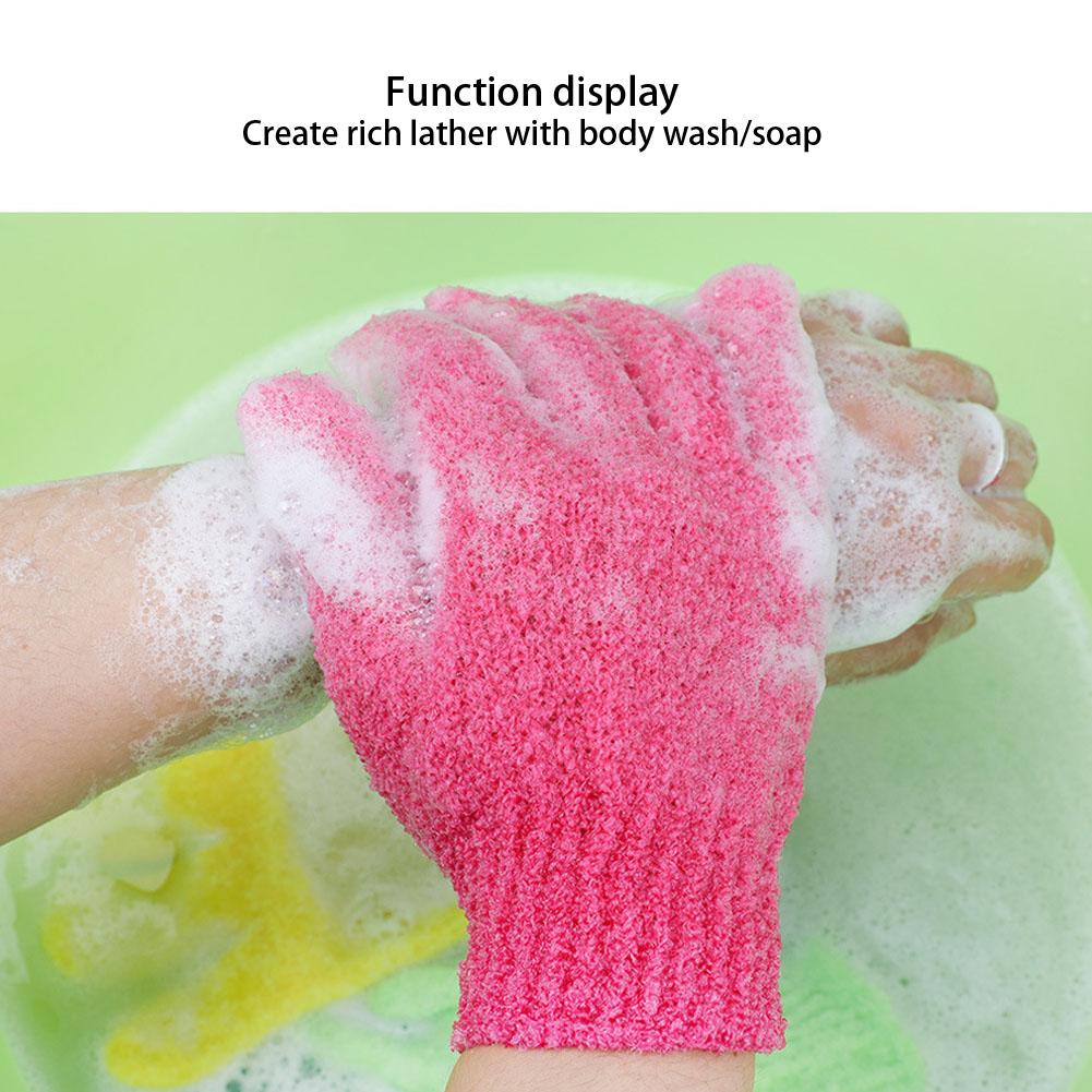 7pcs Bath Glove Shower Body Deep Cleaning Exfoliating Skin Spa Massage Scrub Glove7pcs Set