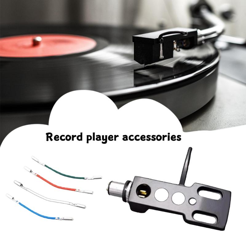 Aluminum Turntables Cartridge Stand Holder with Color Wire  for Record Player Needle Holder for Audiophiles