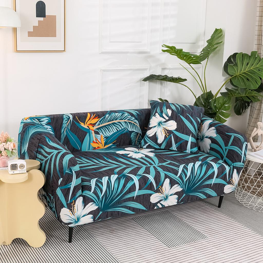 1 pz copridivano elastico stampato, tutto incluso, antiscivolo, stagionale, resistente a gatti/polvere, lavabile/durevole, per decorazione e protezione divano di casa