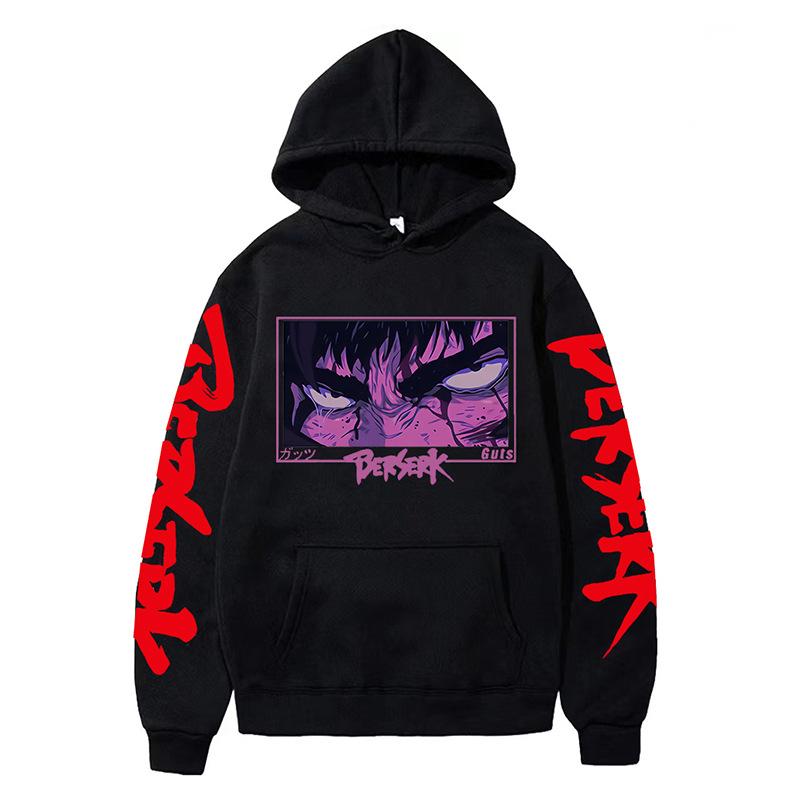 Anime Berserk Hoodies Men Japanese Manga Printed Harajuku