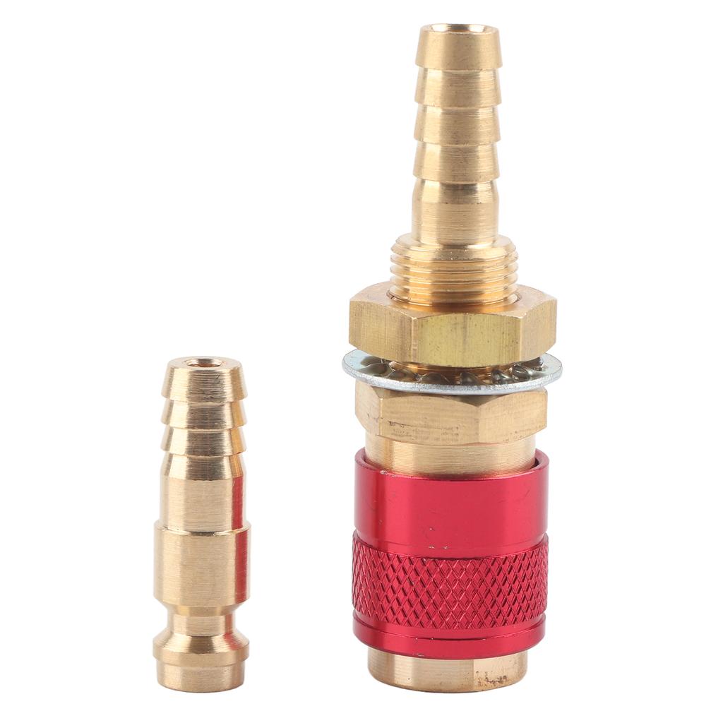 Water Cooled & Gas Adapter Quick Hose Connector Fitting For MIG TIG Welder Torch(Red)