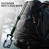 2Colors Anti-Loss Rope with Paracord Keychain Quick Hanging Buckle  for Camping Hiking