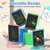 4Pcs LCD Writing Tablet for Kids,8.5 Inch Colorful Doodle Board Drawing Tablet,Educational Learning Toys Birthday Gifts for Boys Girls Age 3 4 5 6 7 8