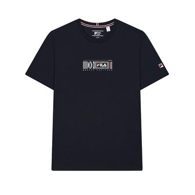 Modern Heritage Mode Lässig Einfach Strick Rundhals Kurzarm Nautisches T-Shirt Herren T-Shirts Legendär-Blau F11M421110FNV