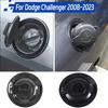 Carbon Fiber Look Fuel Tank Cover Trim Accessories Gas Door For Dodge Challenger 2008-2023 ABS Car Fuel Tank Cap Trim Sticker