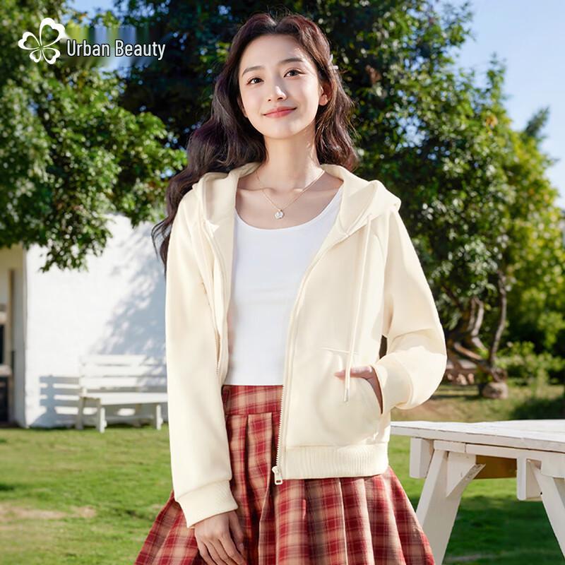 Women's Heavyweight Cropped Hoodie Jacket