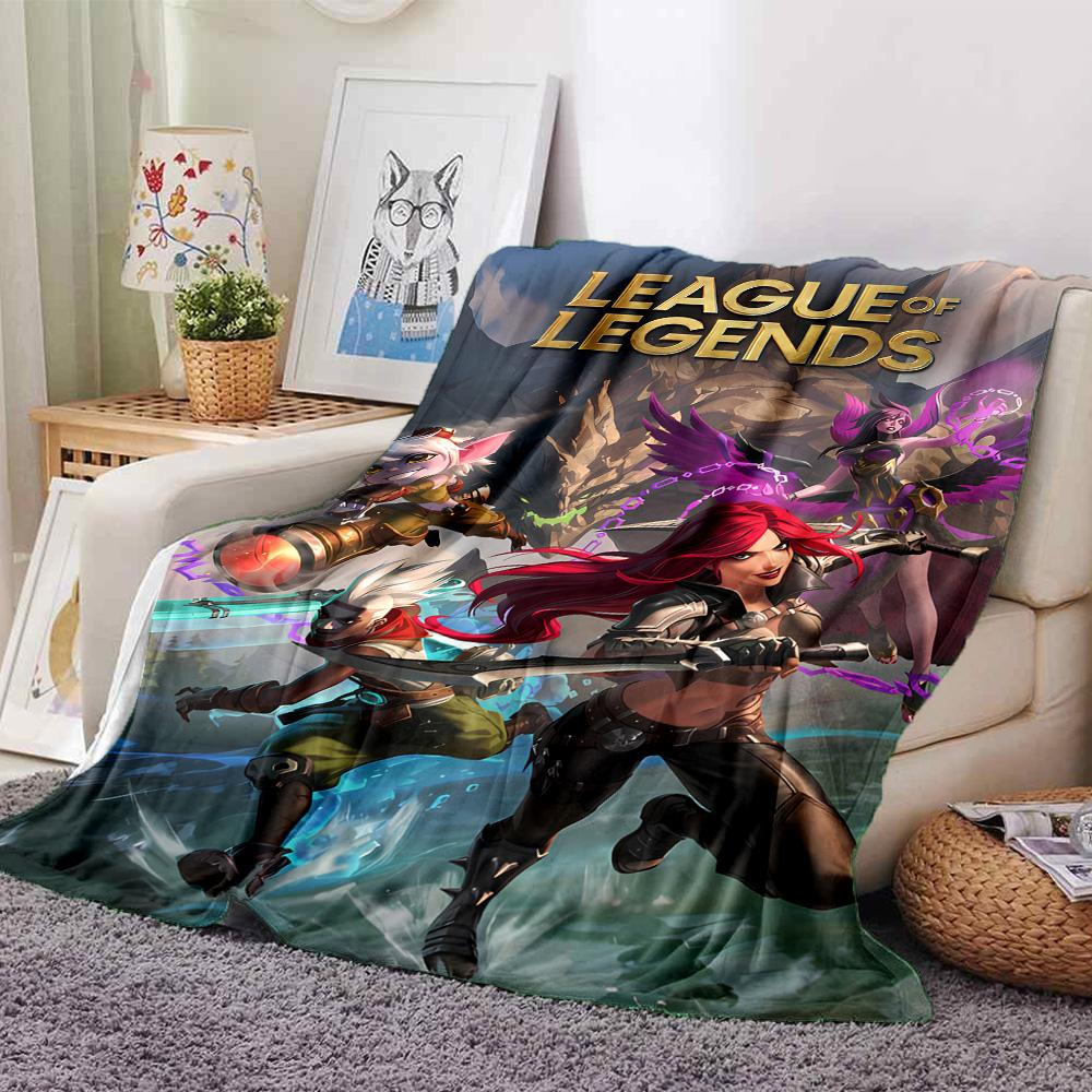 1pc Blanket - League of Legends Print Design,Lightweight Blanket for Sofa,Bed- Soft &Warm,Gift for All Seasons
