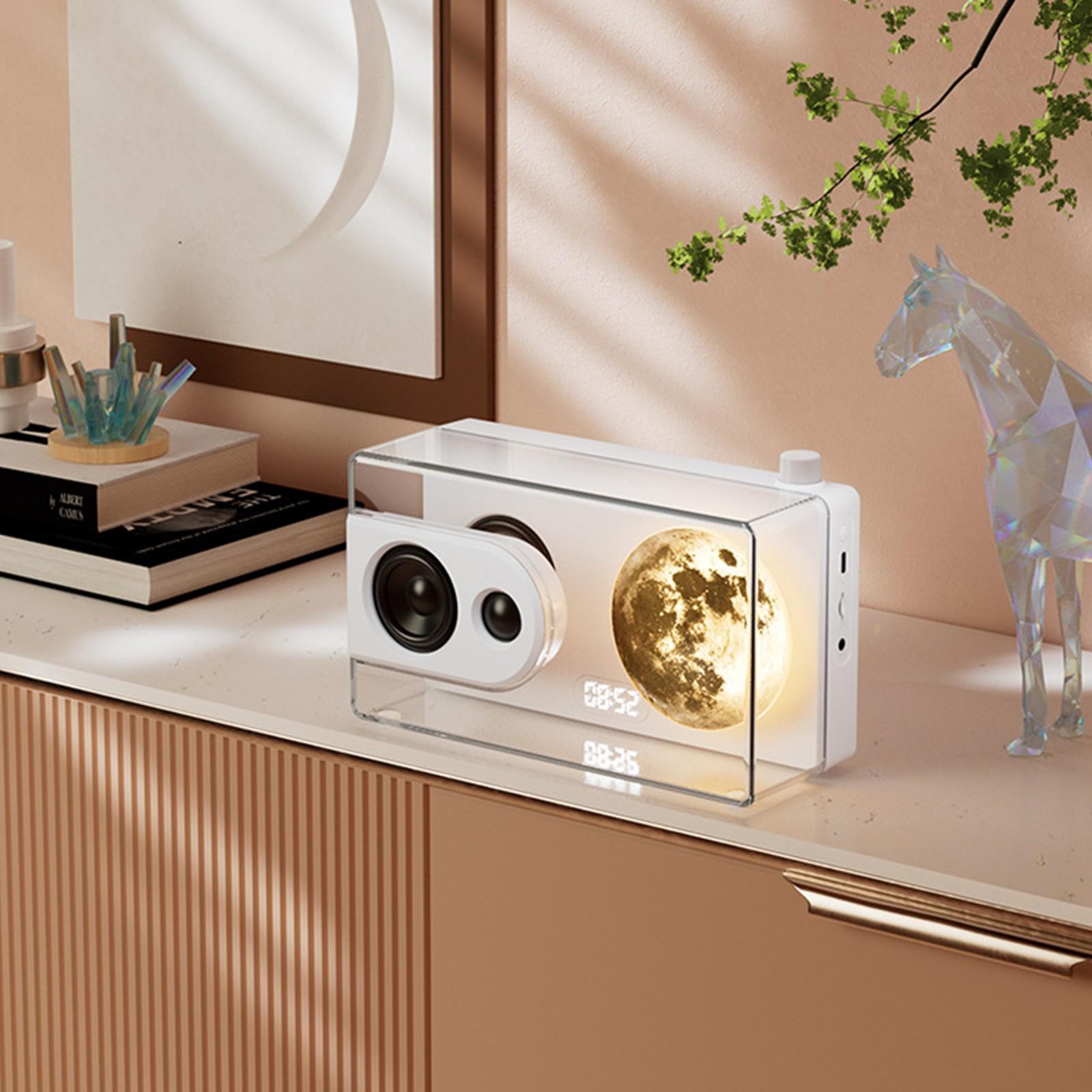 

Moonlights Music Boxes Bluetooth-compatible Speaker Computer Connection Clock Transparent Sound Boxes Replacement Part білий