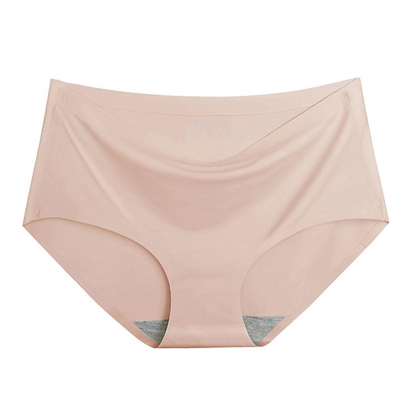 Womens Solid Color Soft Panties Breathable Briefs