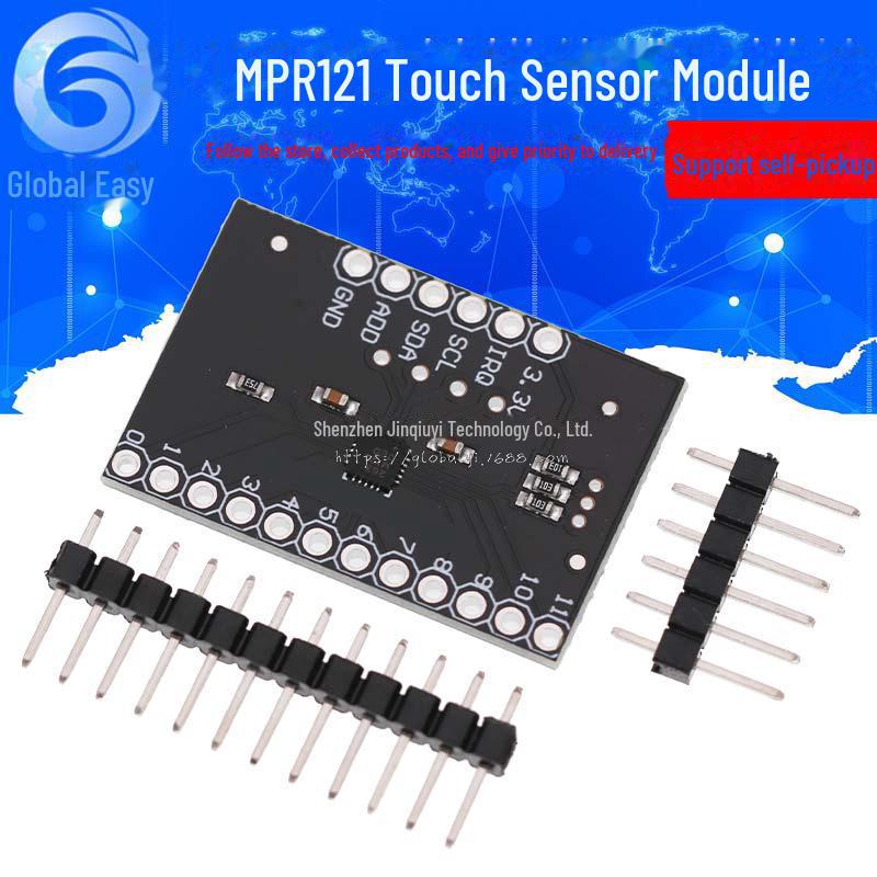 

Плата контролера ємнісного сенсорного датчика MPR121 v12 MPR121 Touch чорний