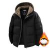 Men's Winter Warm Jackets Casual Quilted Windproof Outwear Coat With Pockets Hooded Work Jacket Windbreaker for Men Padded Thick Parka Thermal Jackets