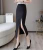 BEIBANG Tight Skirt with Sexy Long Midi Solid Black Plus Perfect for Commuting 12 Women's Slit, High-Waisted, Length, Color, Beautiful, Elegant,