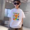 Summer Clothes Boys Girls Age 3-12 Tee+shorts suit Children Short Sleeve T-shirts Child  Casual Pink Black Fashion Game graphics