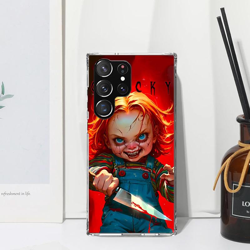 

Chucky Doll Horror Movie Phone Case For Samsung Galaxy S26 S25 Edge S24 FE S23 S22 Ultra S21 Plus S20 + Art Fundas Back Cover Ga Samsung S24 Ultra