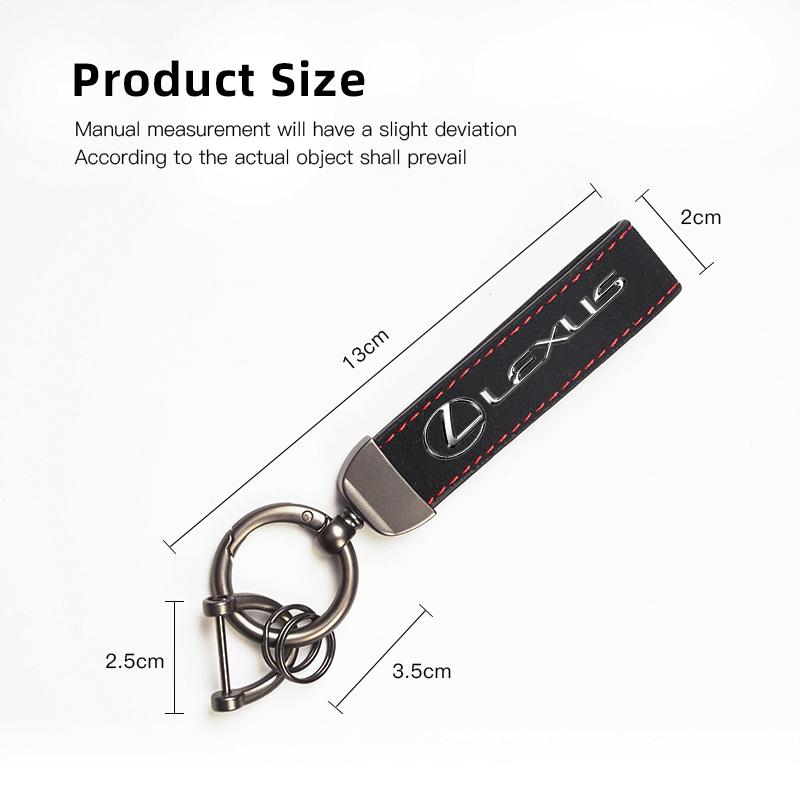 Car Suede Keychain Zinc Alloy Key Ring Accessories For Lexus F SPORT ES RX NX LS UX LM LX GX LC RZ IS CT GS RC HS SC TX LBX IS30 BT9