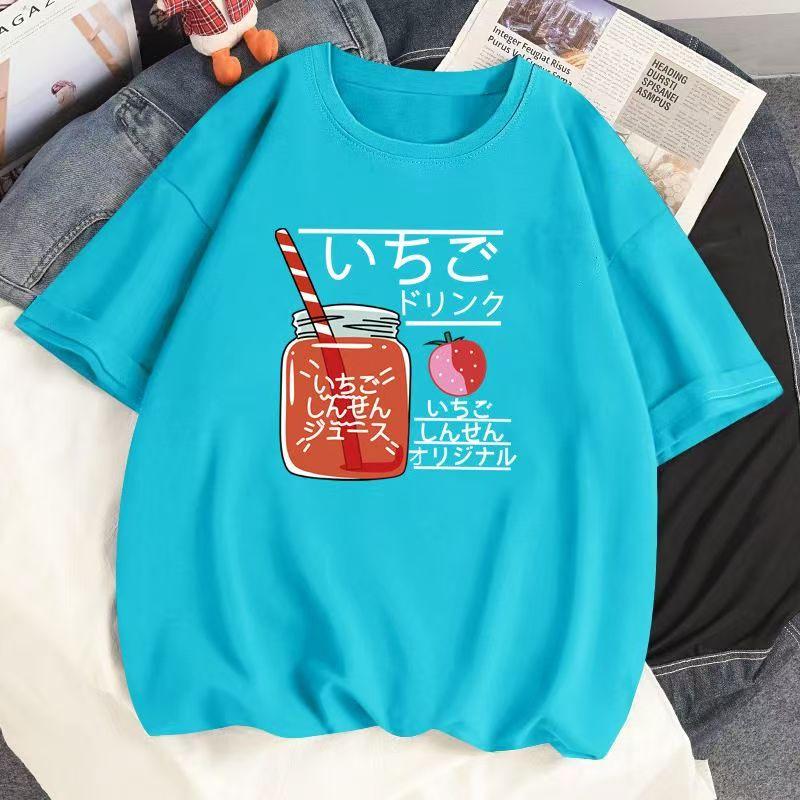 Cotton New Short-sleeved T-shirt Loose Large Size Women's Tops Summer Korean Version of The T-shirt Women