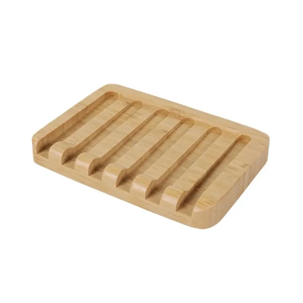 Bamboo Soap Holder Drain Soap Saver Storage Rack Multiple Styles Reusable EnviroNmental Soap Tray Household Bathroom Parts