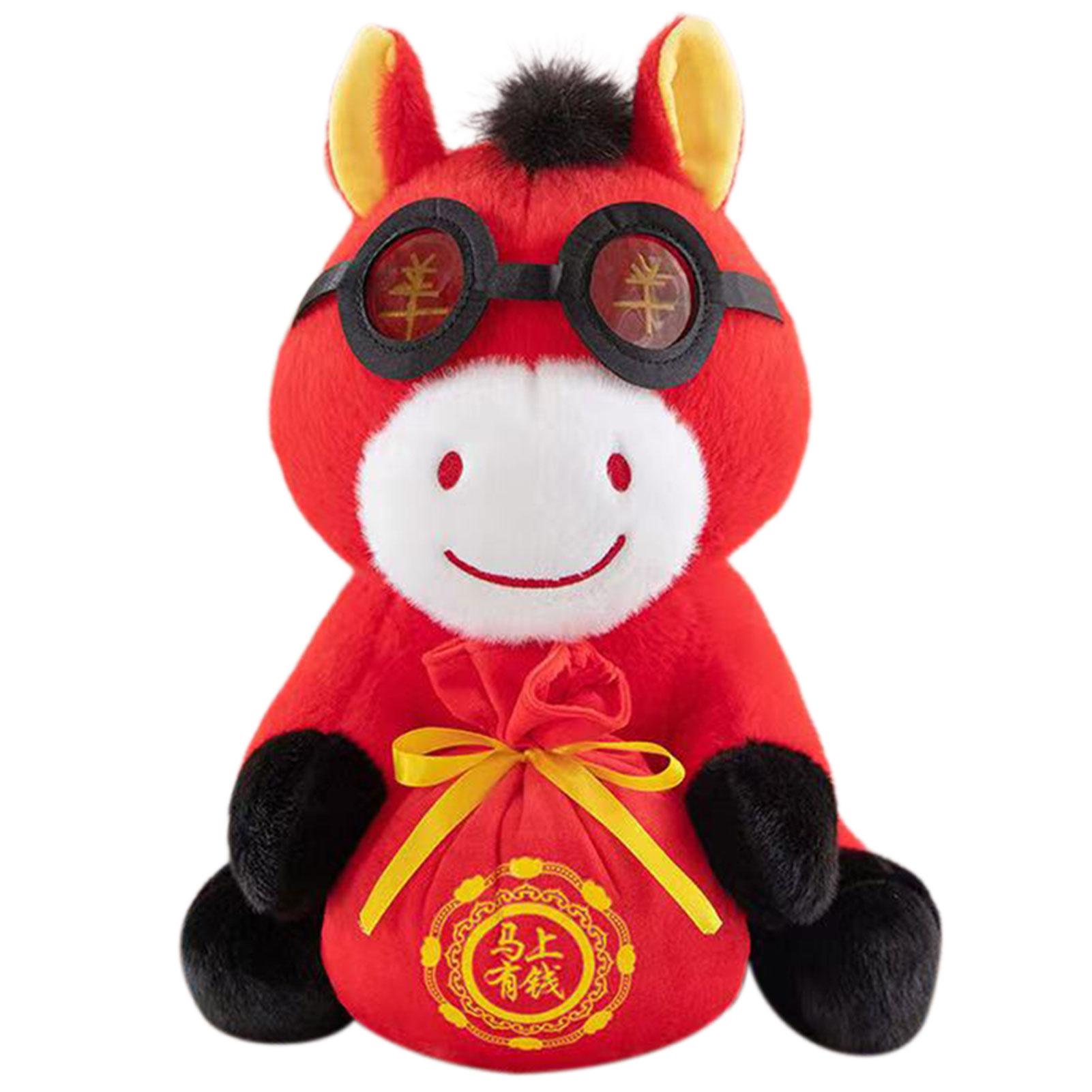 

2026 Chinese Zodiac-Horse Year Plush Doll Super Soft Comfortable Cartoon Animal Doll Pillow Boy Girls Holiday Surprise Present