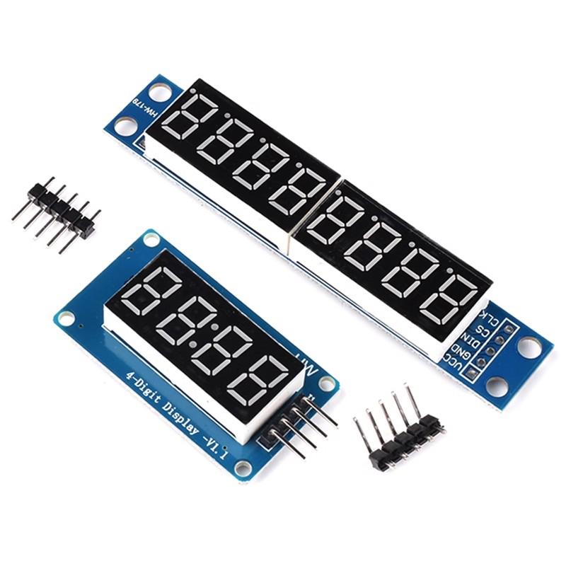 TM1637 4 Bits MAX7219 8 bit Digital LED Display Module 7 Segment 0.36Inch Clock RED Anode Tube Four Serial Driver