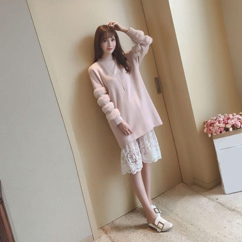 70cm Safety Skirt Petticoat Anti-glare Lining Petticoat Women Fashion Lace Underskirt Slips  Girls