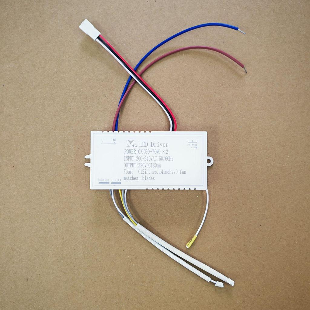 Remote-Controlled 6-Speed DC Variable Frequency Fan Light with Adjustable Head and 110V Lighting Fixture Accessories