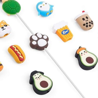 1 Stück PVC Cartoon Datenleitungswickler Abdeckung Kabel Schnur Hülle Ladegerät Stecker Schutz USB-Kabel Schutz