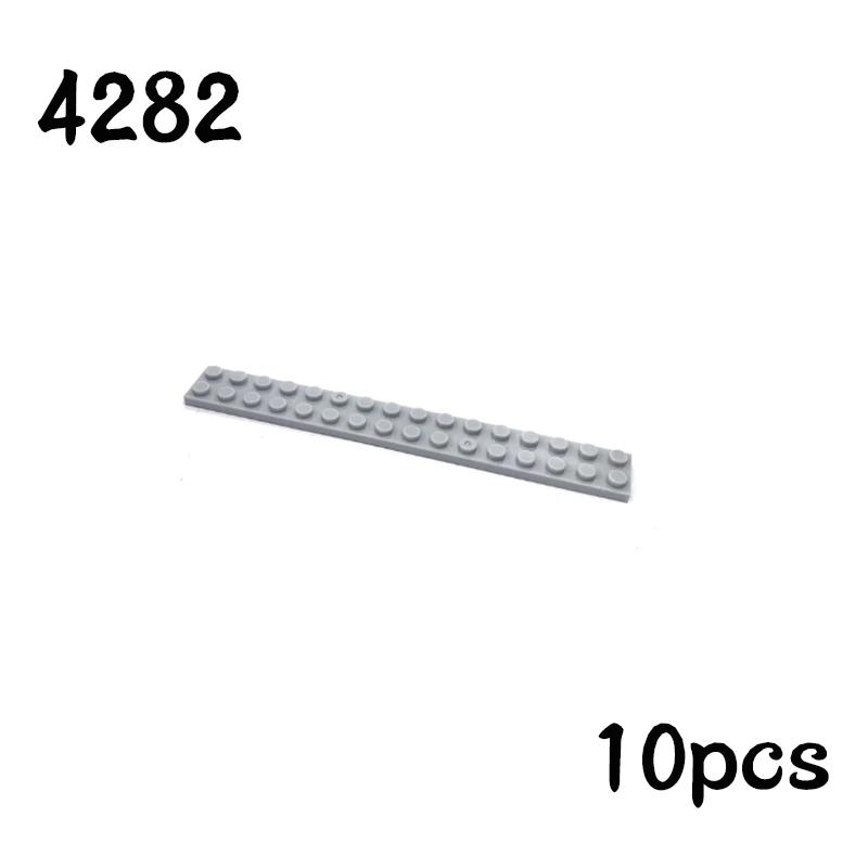 Non-Toxic Newest Building Blocks Thin Figures Bricks Plate 10Pcs Size 2X16 Dots Basepate Board 4282 Toys For Children Gifts