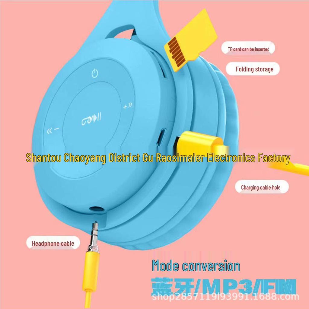 Y08 Foldable Wireless Bluetooth Headset with Card Slot for Universal Mobile Use