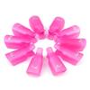 Set of 10 nail clips, nail polish remover, gel hybrids, pink