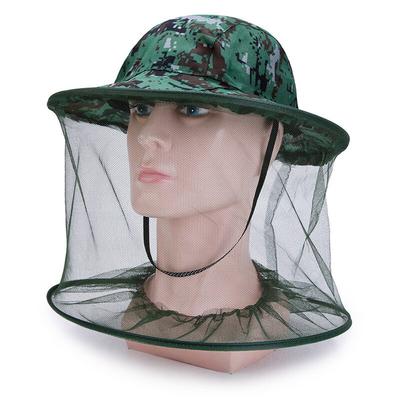 Camouflage Outdoor Fishing Cap Anti-Mosquito Insect Hat Fishing Hat Bug Mesh Face Protector Travel Camping Cap