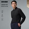 LILANZ Herren Cashmere Seide Mischung Warm Schlank Geschnitten Langarm Hemd