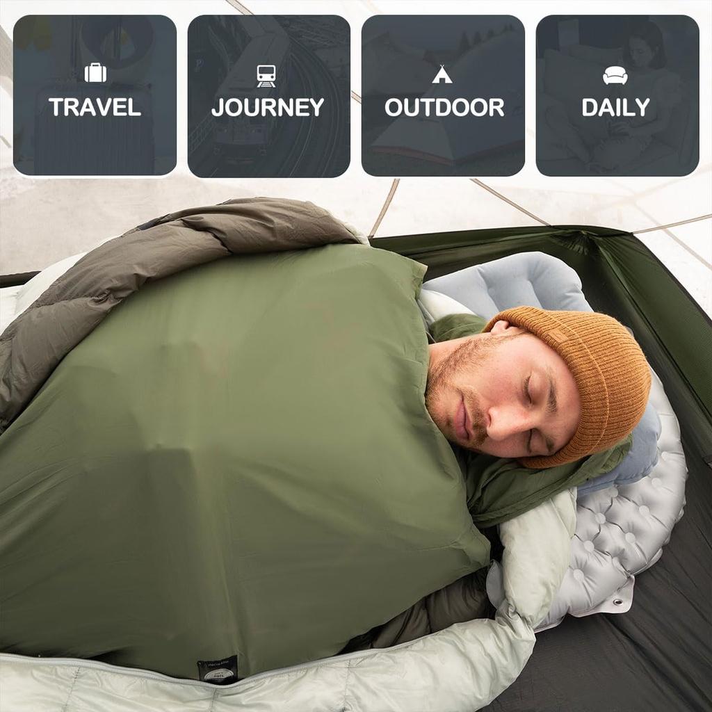 Naturehike Modal Inner Comfortable to the Ideal for Car Earthquake and Machine Washable Sheet, Lightweight, Compact, Touch, Quick-Drying, Warm,