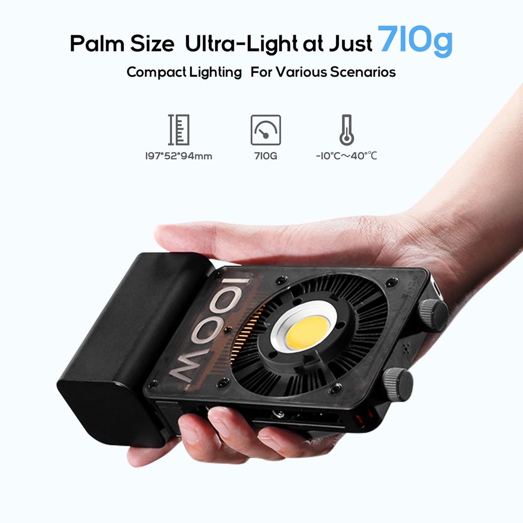 ZHIYUN CINEPEER CX100 COB Video Light 100W Portable Photography Fill Light Portable LED Video Light 2700K 6500K with