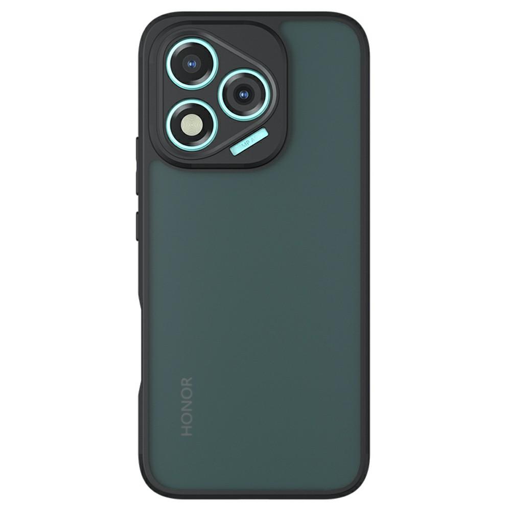 

For Honor 400 Lite 5G Case Skin-Touch TPU+PC Matte Phone Shell,Transparent Black A