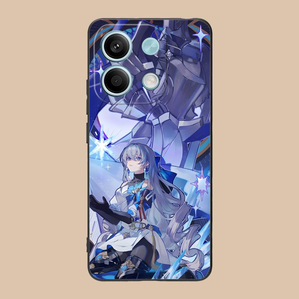 

HSR Bronya Matte TPU Mobile Phone Case for Xiaomi 15 14 13 12 Mi 11 T Ultra Lite Pro S X 5G Colorful Printing Cover Xiaomi 11T Pro