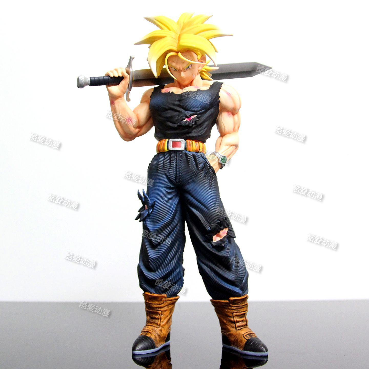 

JJ Studio Трунки Фігурка Dragon Ball Z Стиль Меча Змінні Дві Голови ПВХ 34см/13.39Дюйма Аніме Колекційна Модель Подарунок Декор No box