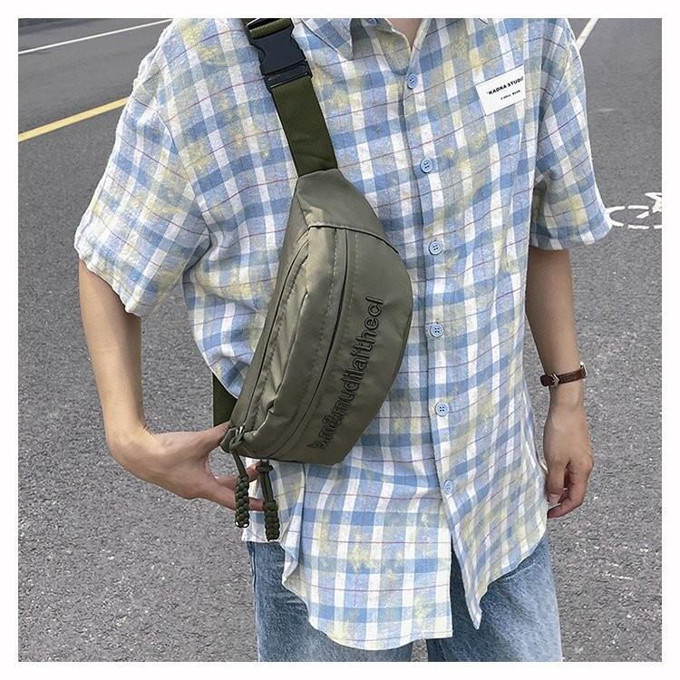 Stylish And Versatile Men's Casual Waist Bag Ideal For Outdoor Activities And Travel