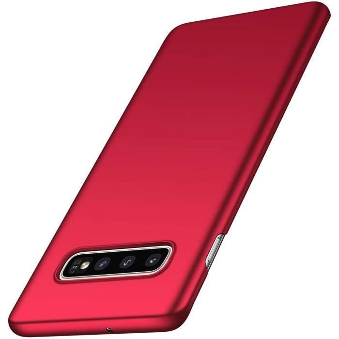 Coque de protection - BOOLING - Samsung Galaxy S10e - Souple - Rouge - Lot 2 verres trempés