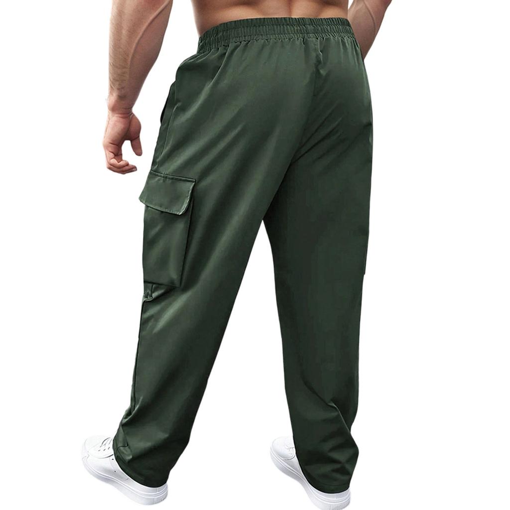 Men's  Outdoor  Sports  Loose  Big  Pocket  Workwear  Trousers