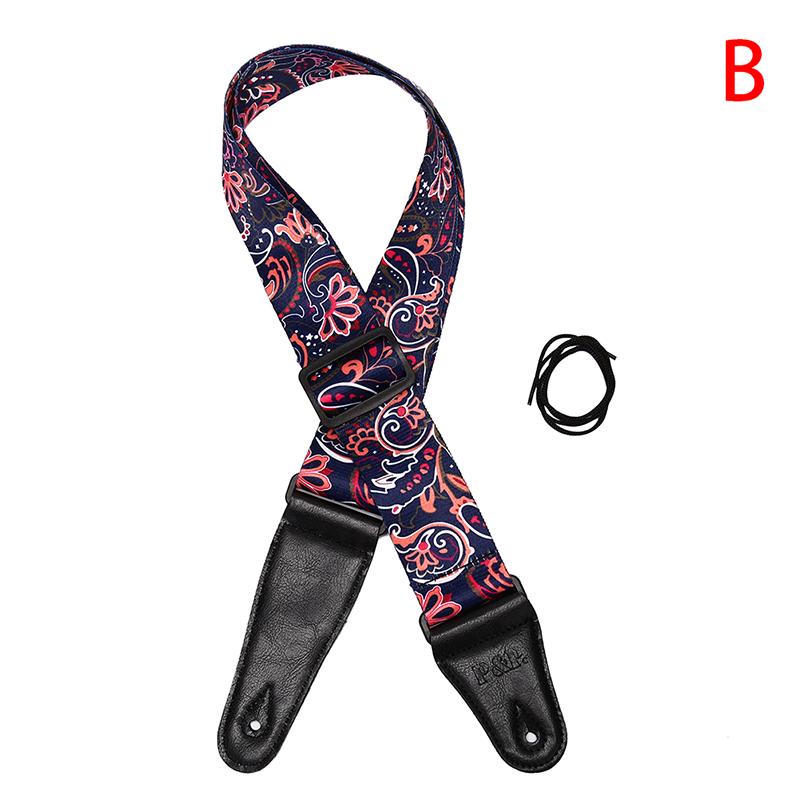 Guitar Strap Electric Guitar Acoustic Sunflower Guitar Folk Guitar Bass Strap