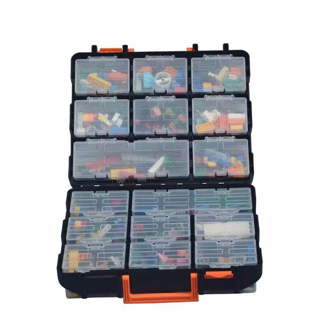 Tragbare Aufbewahrungsbox, Haushaltswerkzeug-Organizer, Mehrteilige Transportbox für Zuhause, Garage & Heimwerkerbedarf